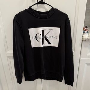 Calvin Klein CK black crewneck sweatshirt